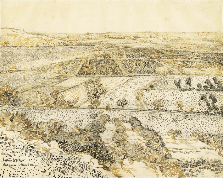  文森特·威廉·梵高  Vincent Willen Van Gogh —— 从蒙马特看拉特兰风光, 1888